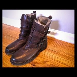 Frye Cold Weather Booties- Valerie Lamb/Shearling.